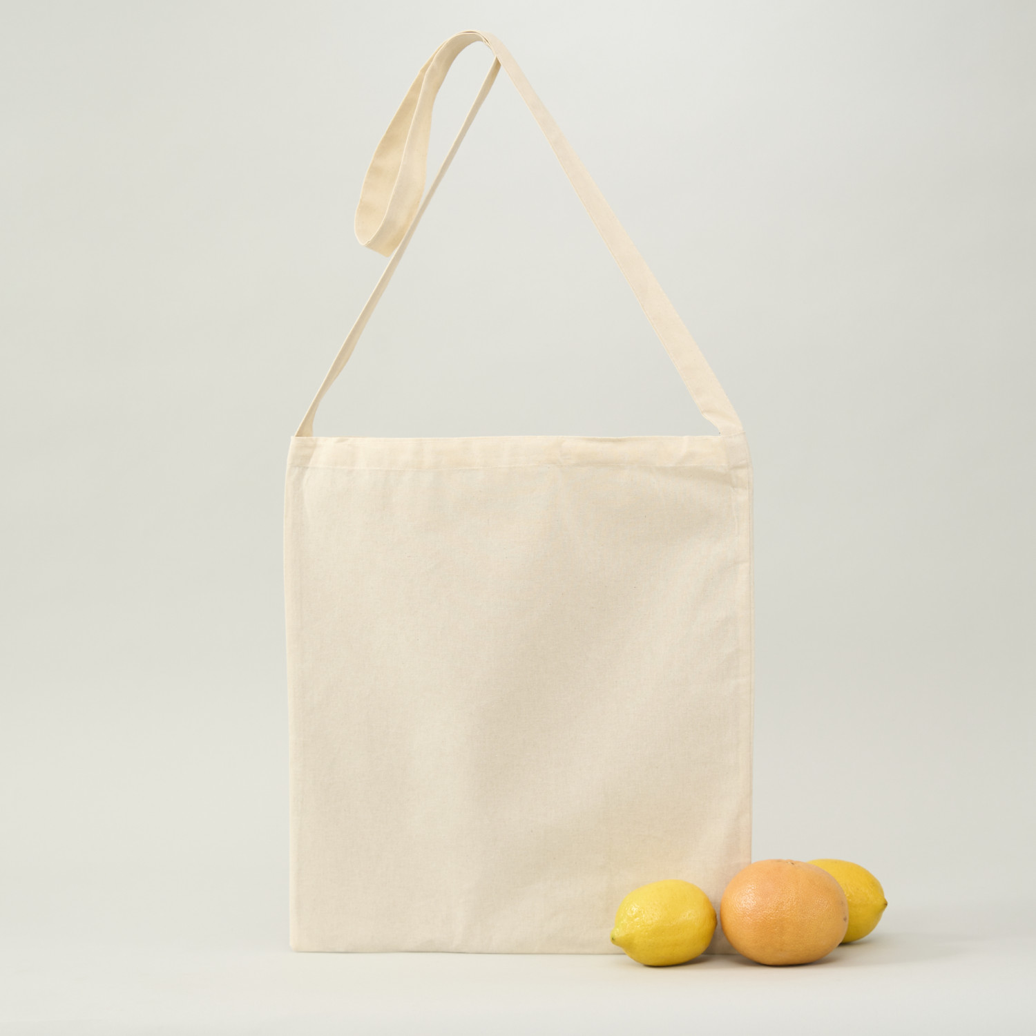 Bolsa de algodón tipo bandolera | 42x38 (cm)