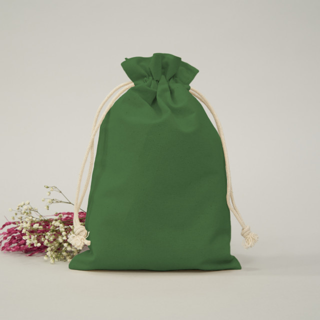 Saquito de Algodón verde 30x20 (cm) Alternativa