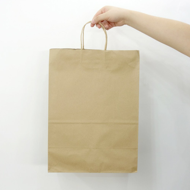 Bolsa de papel kraft 41x30x17 (cm) - Sin manilla