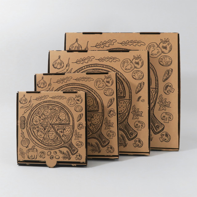 Caja para Pizza XL 38x38x4.5 cm Alternativa