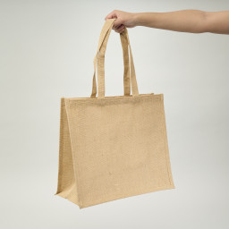 Bolsa de yute con manilla plana 35x40x17 (cm)