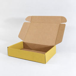 Caja autoarmable 23x16x5 amarilla