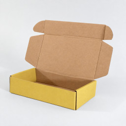 Caja autoarmable 19x10x4 amarilla