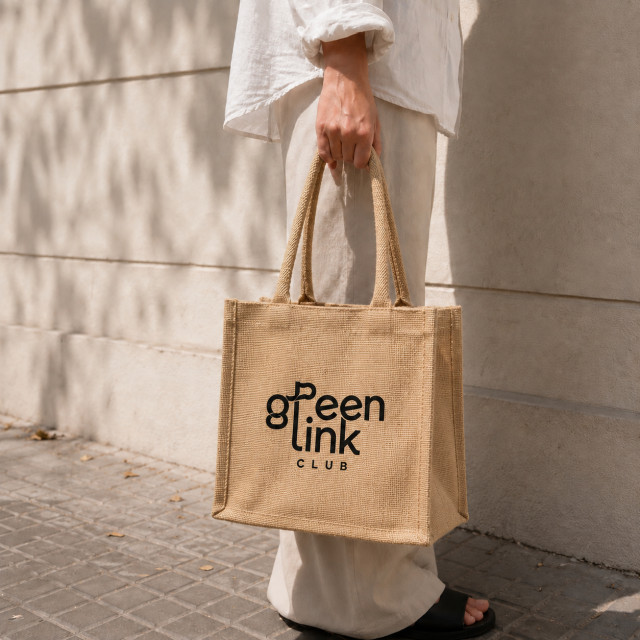 Bolsa de yute | 33x33x15 (cm) Alternativa