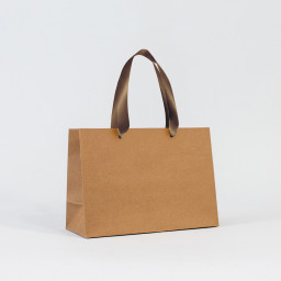 Bolsa de papel premium Kraft | 14x20x8 cm
